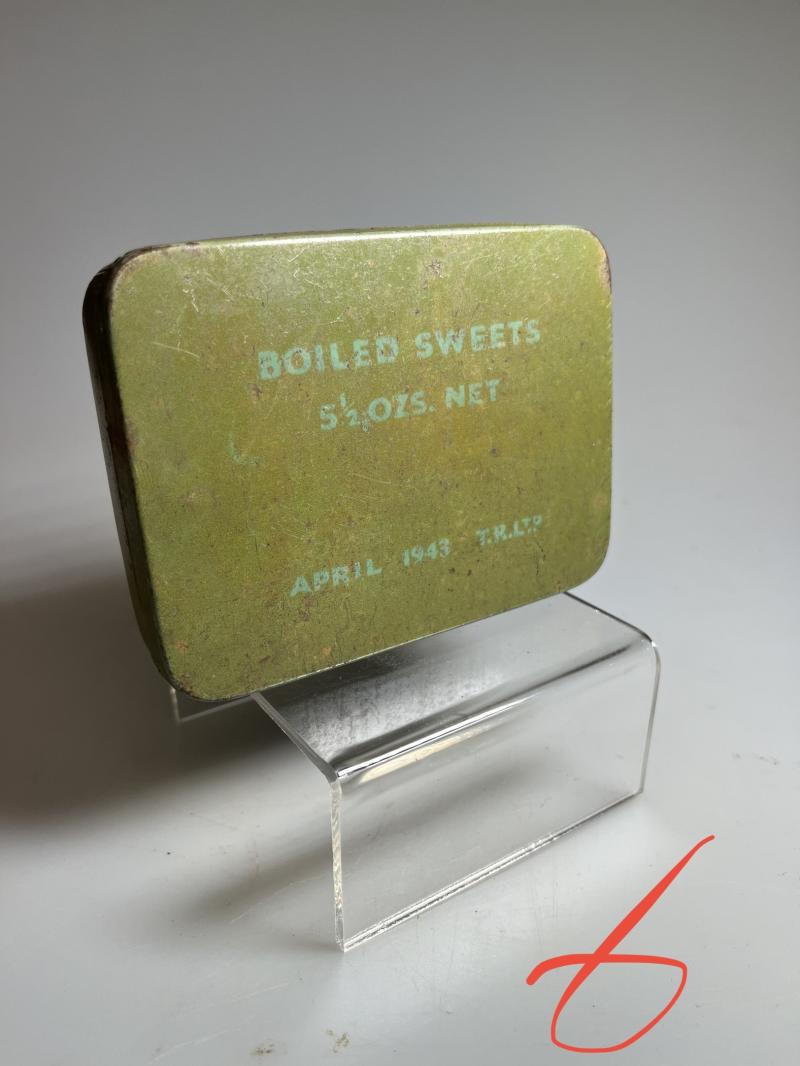 WW2 British, Issue, ‘Boiled Sweets’ Ration Tin (6).