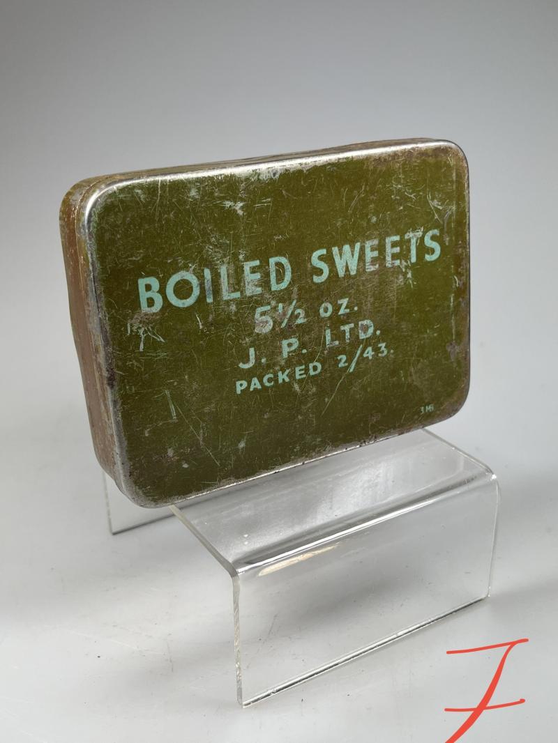 WW2 British, Issue, ‘Boiled Sweets’ Ration Tin (7).