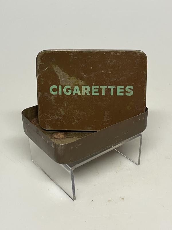 WW2 British Army Cigarette Ration Tin (Larger Format).
