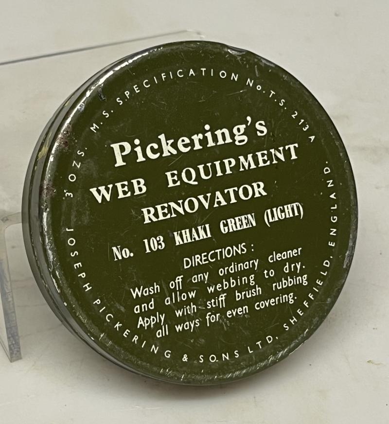 WW2/Post War Era Tin of ‘No. 103 Khaki Green (Light) Blanco.