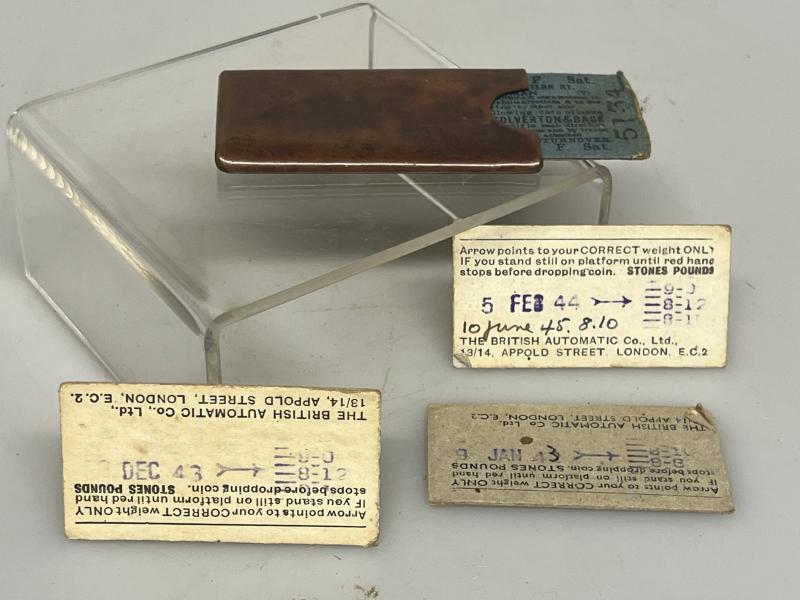 WW2 British Home Front ‘Ticket Grouping’.