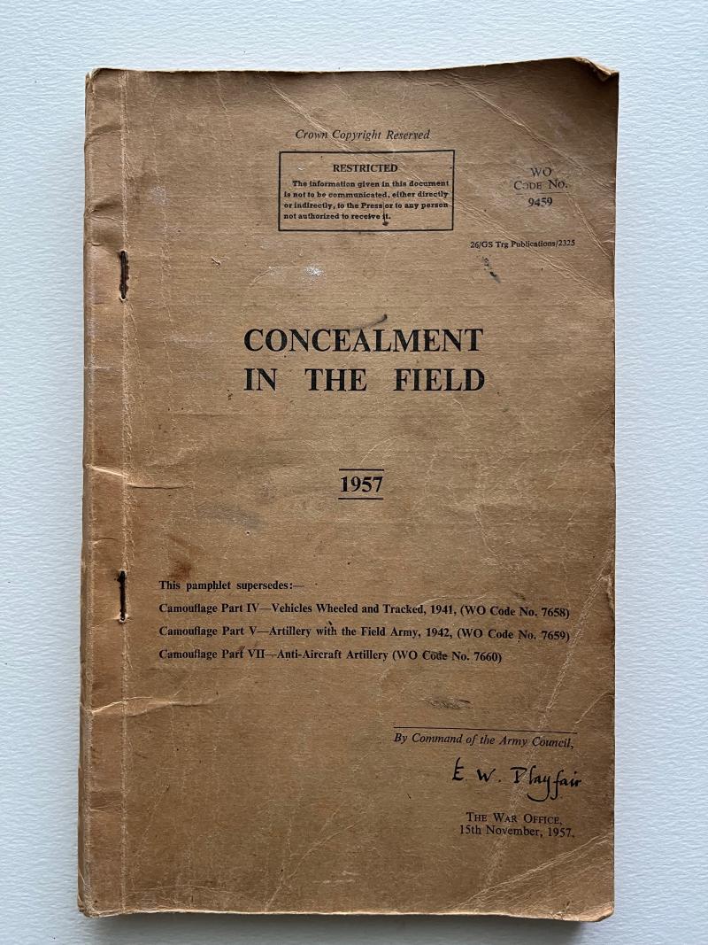 Post-War, 1957, Concealment in the Field