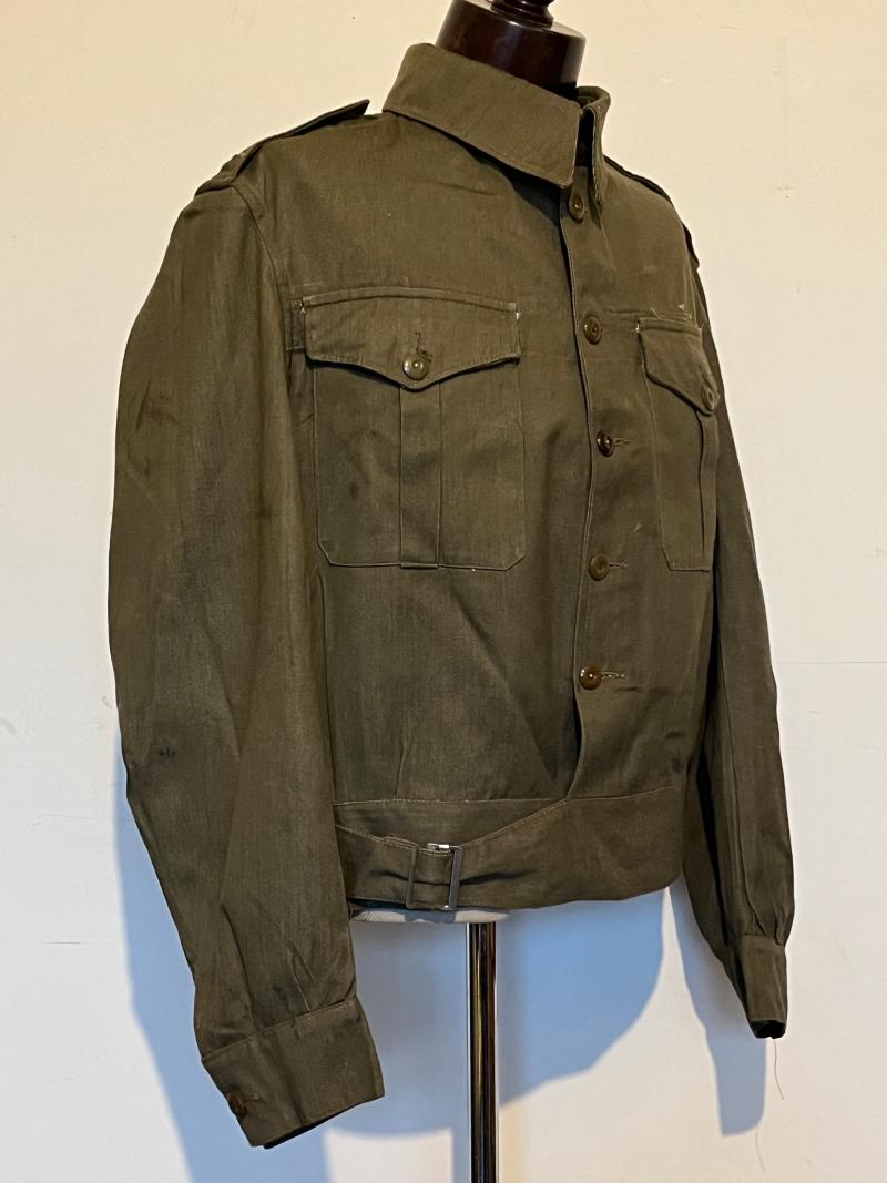 RARE WW2 British, Denim Overall Blouse, Size 11, 1941.